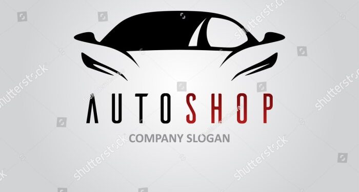 Vektor Stok Auto Shop Car Logo Design Concept (Tanpa Royalti) 579181084 ...
